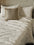 Ana Slub Cotton Hand-Tucked King Size Bed Spread - Ivory