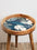 Tropical Leaf Mango Wood Epoxy Resin Coffee Table - Multi
