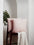 Smoky Cambric Cotton Smocked Cushion Cover - Pink