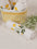 Sunshine Yellow Tiny Rose Embroidered Bun Basket